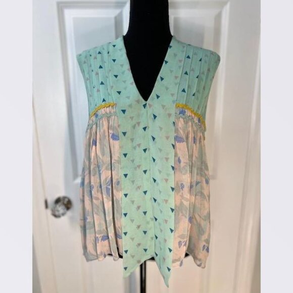 Samira Sleeveless Blouse Verb by Pallavi Singhee from Anthropologie – Size Small - Picture 5 of 7